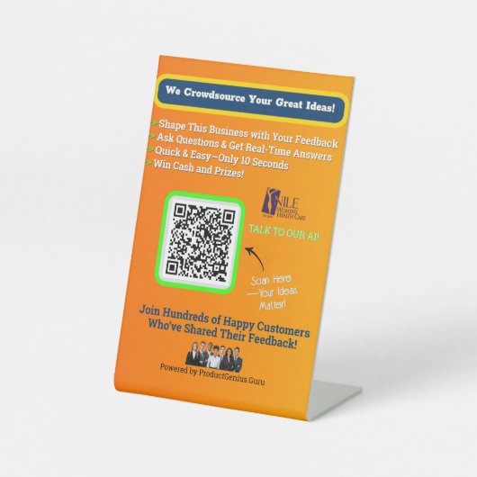 4 x 6 vensterklemmen reclamebord met voetstuk (Voorkant)