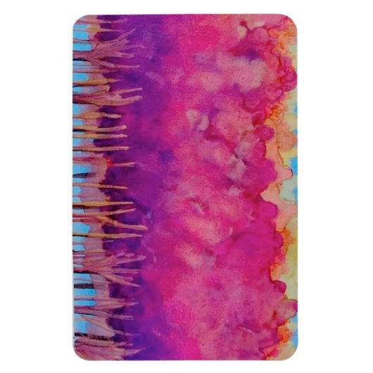 4 x 6 Waterverf "Bloom"-structuurreeks, Magneet (Verticaal)