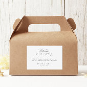 4 x 6 welkomstcadeaubonnen Hotel Bag Stickers