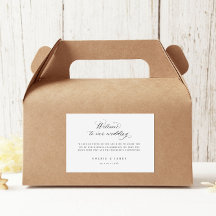 4 x 6 welkomstcadeaubonnen Hotel Bag Stickers