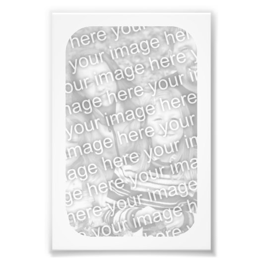 4 x 6 White Lijst Foto Afdruk (Voorkant)