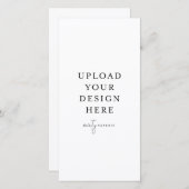 4 x 8-inch flatpanel Kaart - Portret (Voorkant / Achterkant)