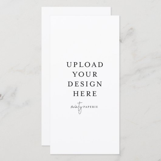 4 x 8-inch flatpanel Kaart - Portret (Voorkant / Achterkant)