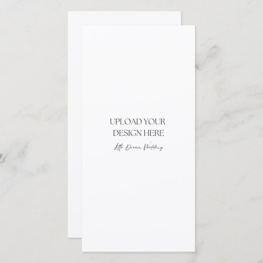 4 x 8 inch halfglanzende dubbelzijdige Kaart (Voorkant / Achterkant)