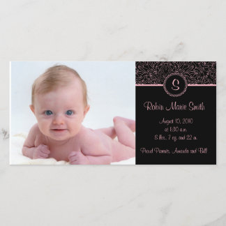 4 x 8 Roze Elegant Aankondiging