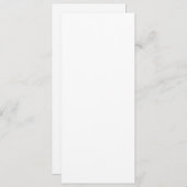 4" x 9,25" vierkante hoek stijl bruiloft uitnodigi kaart (Voorkant / Achterkant)