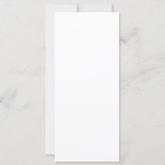 4" x 9,25" vierkante hoek stijl bruiloft uitnodigi kaart