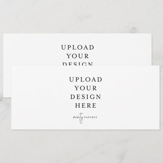 4 x 9,5-inch Narrow Uitnodiging - Landschap (Voorkant / Achterkant)