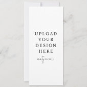 4 x 9,5-inch Narrow Uitnodiging - Portret (Achterkant)