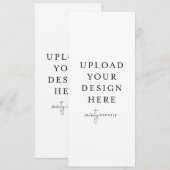 4 x 9,5-inch Narrow Uitnodiging - Portret (Voorkant / Achterkant)