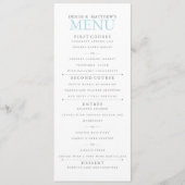 4" x 9" Gesponnen Suiker Gekleurd Menu (Voorkant)