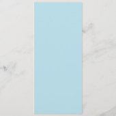 4" x 9" Gesponnen Suiker Gekleurd Menu (Achterkant)