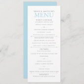 4" x 9" Gesponnen Suiker Gekleurd Menu (Voorkant / Achterkant)