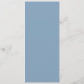 4" x 9" Glacier Lake-menu Menu (Achterkant)