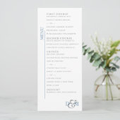 4" x 9" Glacier Lake-menu Menu (Staand voorkant)