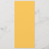 4 x 9-inch Daffodil Yellow WeddenMenu Menu (Achterkant)