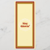 4 x 9-inch flatprogramma Groove Programmakaart (Achterkant)