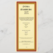 4 x 9-inch flatprogramma Groove Programmakaart (Voorkant)