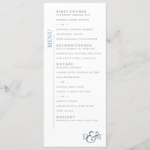 4 x 9-inch Glacier Lake Menu
