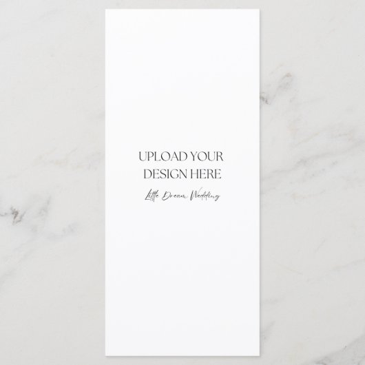 4 x 9 inch halfglanzende dubbelzijdige Kaart (Achterkant)