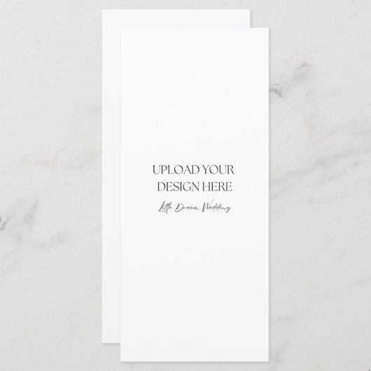 4 x 9 inch halfglanzende dubbelzijdige Kaart (Voorkant / Achterkant)