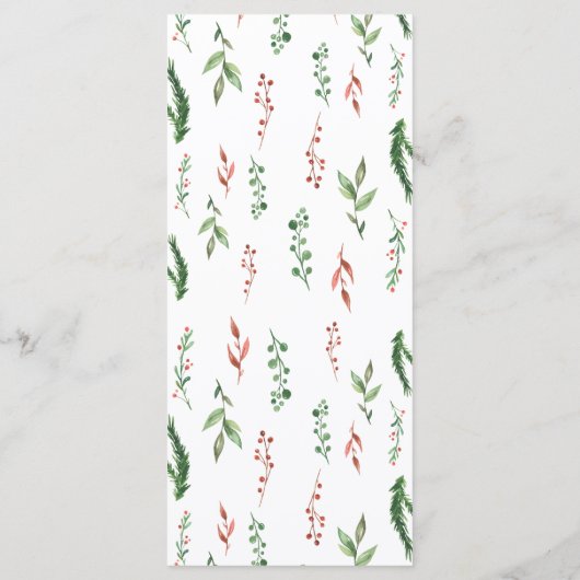 4 x 9-inch kerstfeestmenu 2021 menu (Achterkant)