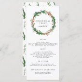 4 x 9-inch kerstfeestmenu 2021 menu (Voorkant / Achterkant)