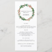 4 x 9-inch kerstfeestmenu 2021 menu (Voorkant)