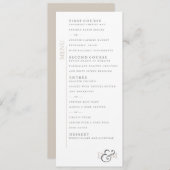 4 x 9-inch perfect Bleek menu (Voorkant / Achterkant)