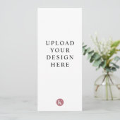 4" x 9" Stoelkaartjes Afdrukken Kaart (Staand voorkant)