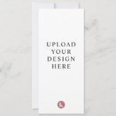 4" x 9" Stoelkaartjes Afdrukken Kaart (Voorkant)