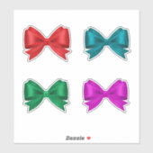 4 x Mooie Scrapbooking Cardmaking Gifts Bows Sticker (Vel)