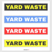 4 yard afval (voor vuilniszakken) vuilnisbak of vu sticker (Vel)