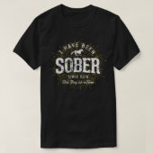 4 Year Sober Since 2018 Sobriety  T-shirt (Design voorkant)
