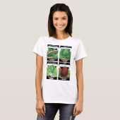 4 zaadpakket Etiket Art Groenten Fruit T-shirt (Voorkant volledig)