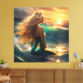 #4 Zeemeermin Leven Canvas Afdruk (Insitu (Woonkamer))