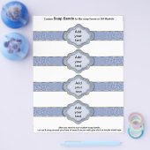 4 zeep Band Blue Ribbon Bridal bevoordeelt per vel Flyer (Enkel)