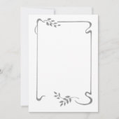 4 zijden dunne lint bedankkaart (Voorkant)