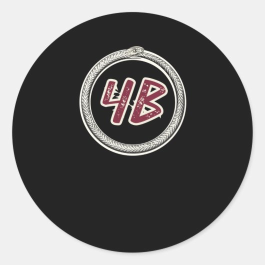 4b Beweging Ouroboros Slang #4b Sticker (Voorkant)
