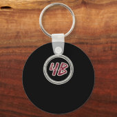 4b Beweging Ouroboros Slang #4b Sticker Sleutelhanger (Voorkant)