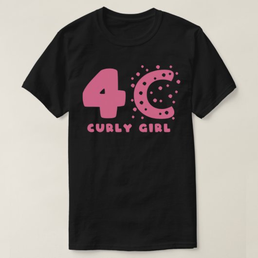 4C Curly Girl Hair Styles T-shirt (Design voorkant)