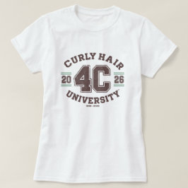 4C Krullend Haar Textuur Waardering Custom T-shirt
