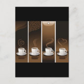4CupsCoffee Briefkaart (Voorkant)