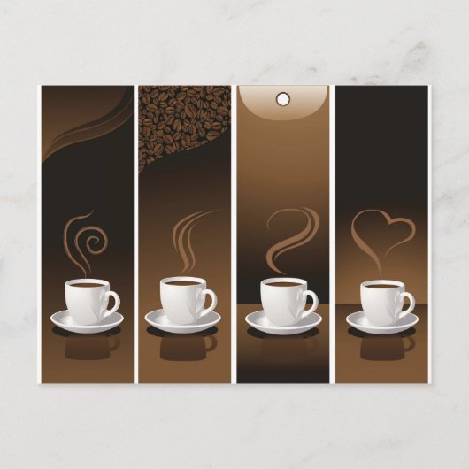 4CupsCoffee Briefkaart (Voorkant)