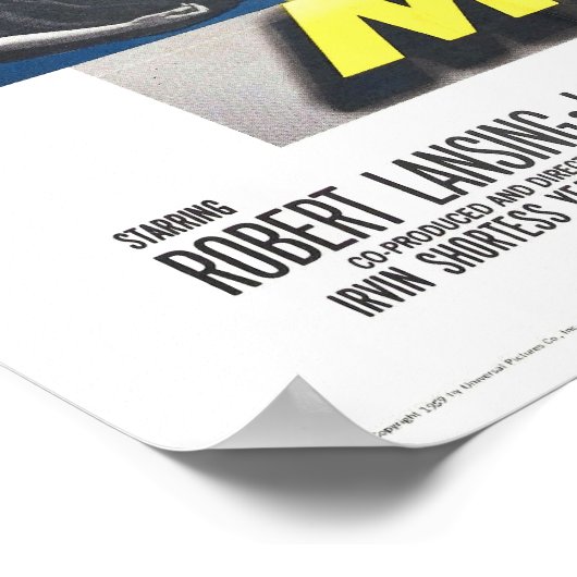 4D Man Movie Poster Science Sci Fi Action (Hoek)