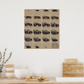 4D-torusvliegende doorsnede Poster (Keuken)