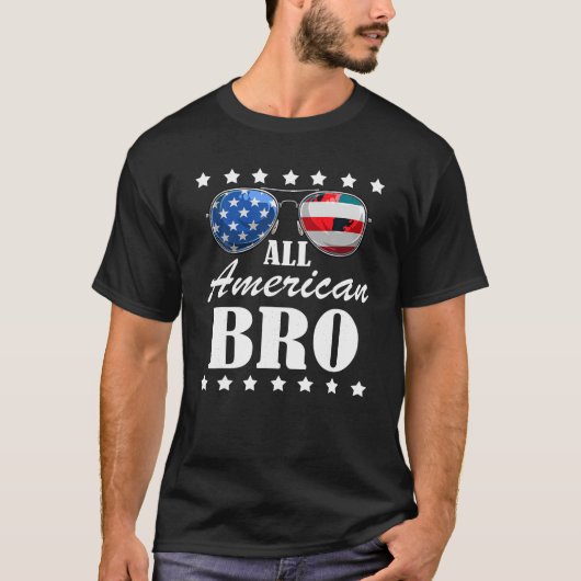 4de juli Amerikaanse Onafhankelijkheidsdag Patriot T-shirt (Voorkant)