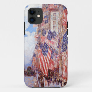 4de juli Amerikaanse vlag Hassam 1916 Case-Mate iPhone Case