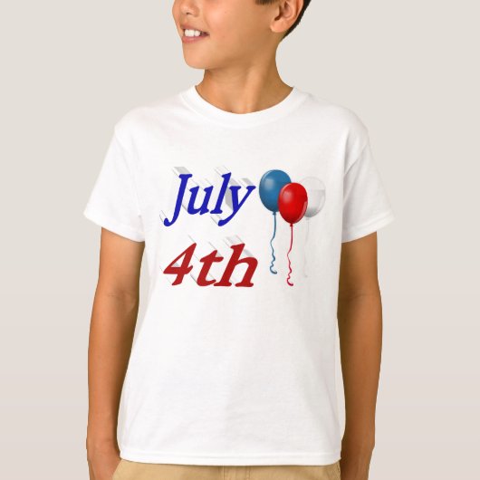 4de juli-ballonnen T-Shirt (Voorkant)