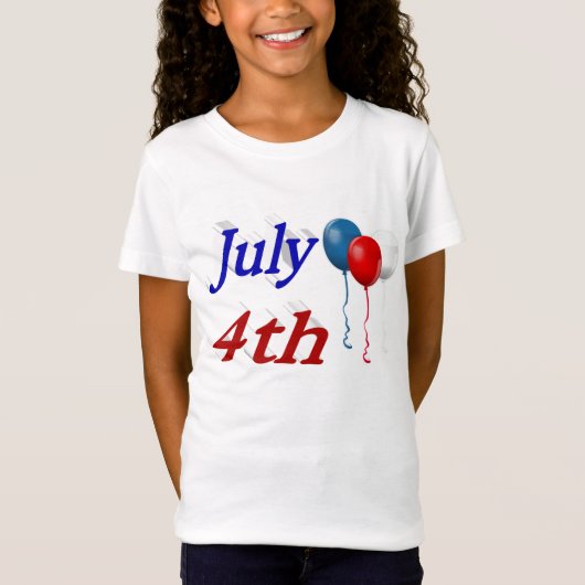 4de juli-ballonnen T-Shirt (Voorkant)